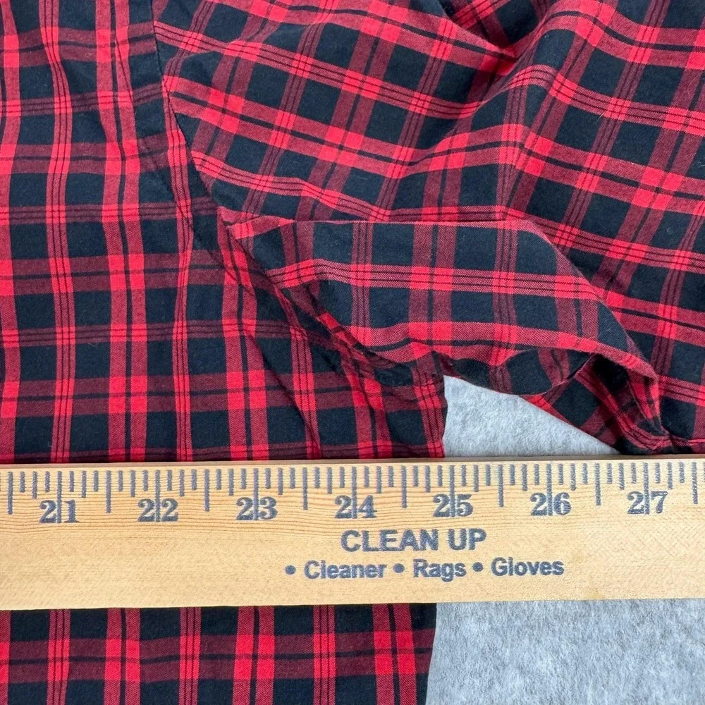 Polo Ralph Lauren Western Shirt Mens XL Red Plaid Classic Pearl Snap Cowboy